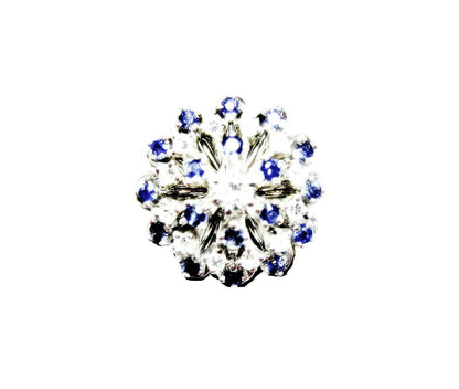 DIAMOND SAPPHIRE COCKTAIL RING