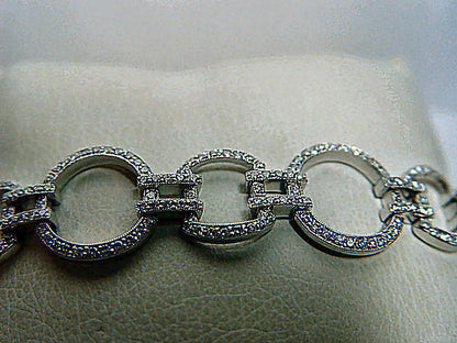 DIAMOND ROUND BR SHAPE BRACELET PRONG SET 372 STONE DIAMOND BRACELET