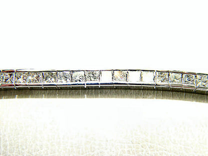 DIAMOND 62 PRINCESS SHAPE CHANNEL SET DIAMOND BRACELET