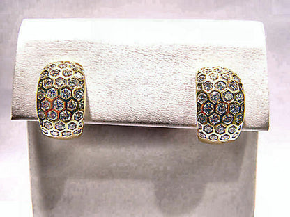 ROUND BRILLIANT CUT BEZEL SET DIAMOND HUGGY EARRING