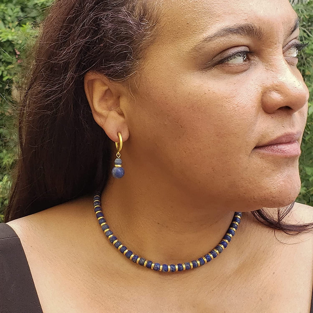 Lapis Lazuli Sumerian Necklace - 16"