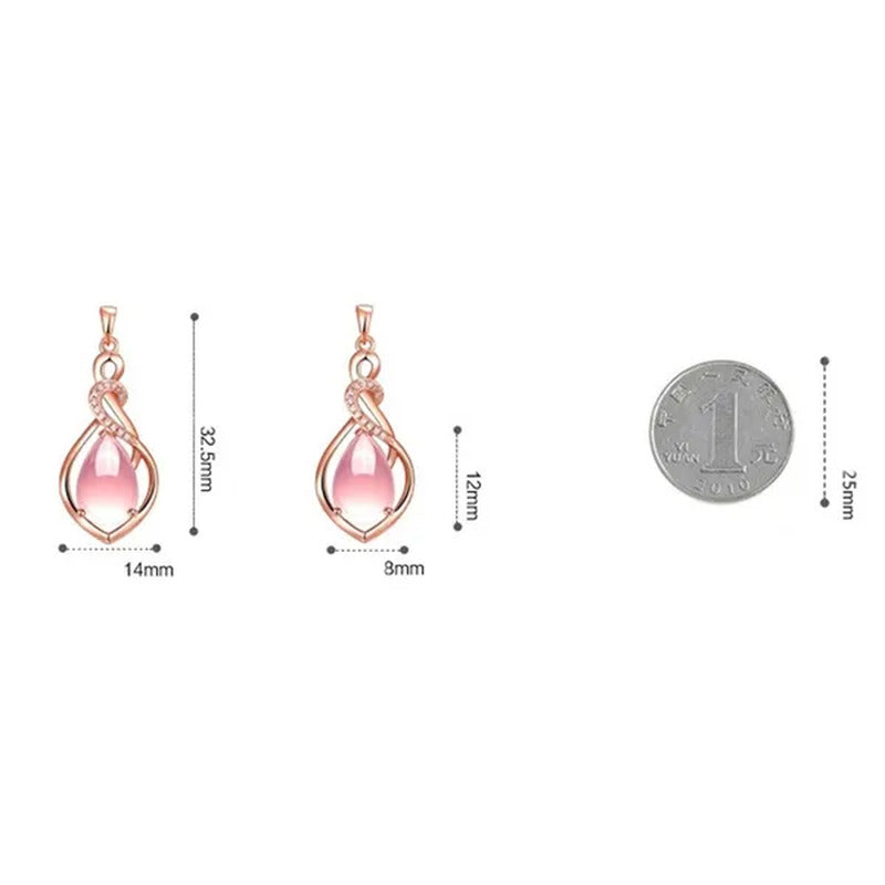 Mother'S Day Gift Good Color Lotus Stone Charm New Fashion Shape Jewelry Opal Wo