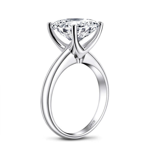3.0Carat D Color Moissanite Diamond Solitaire Wedding Rings for Women 100% 925