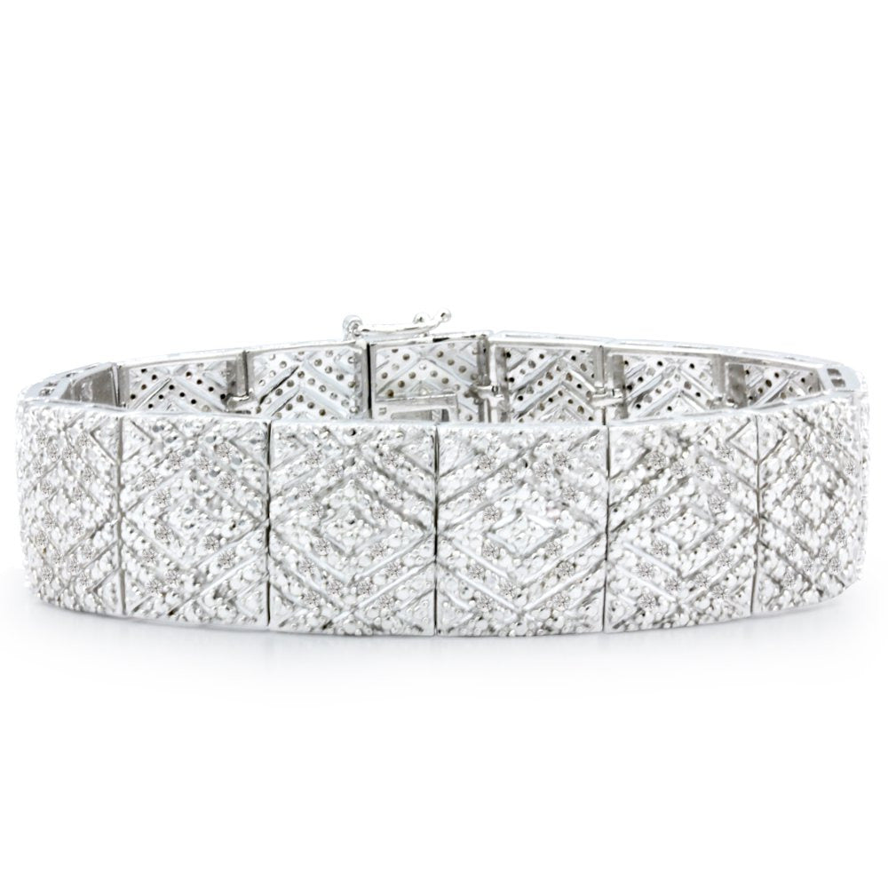 2 Carat Diamond Art Deco Bracelet, 7 Inches for Women