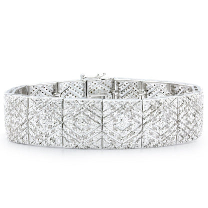 2 Carat Diamond Art Deco Bracelet, 7 Inches for Women