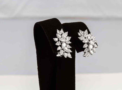 Diamond Cluster Earrings