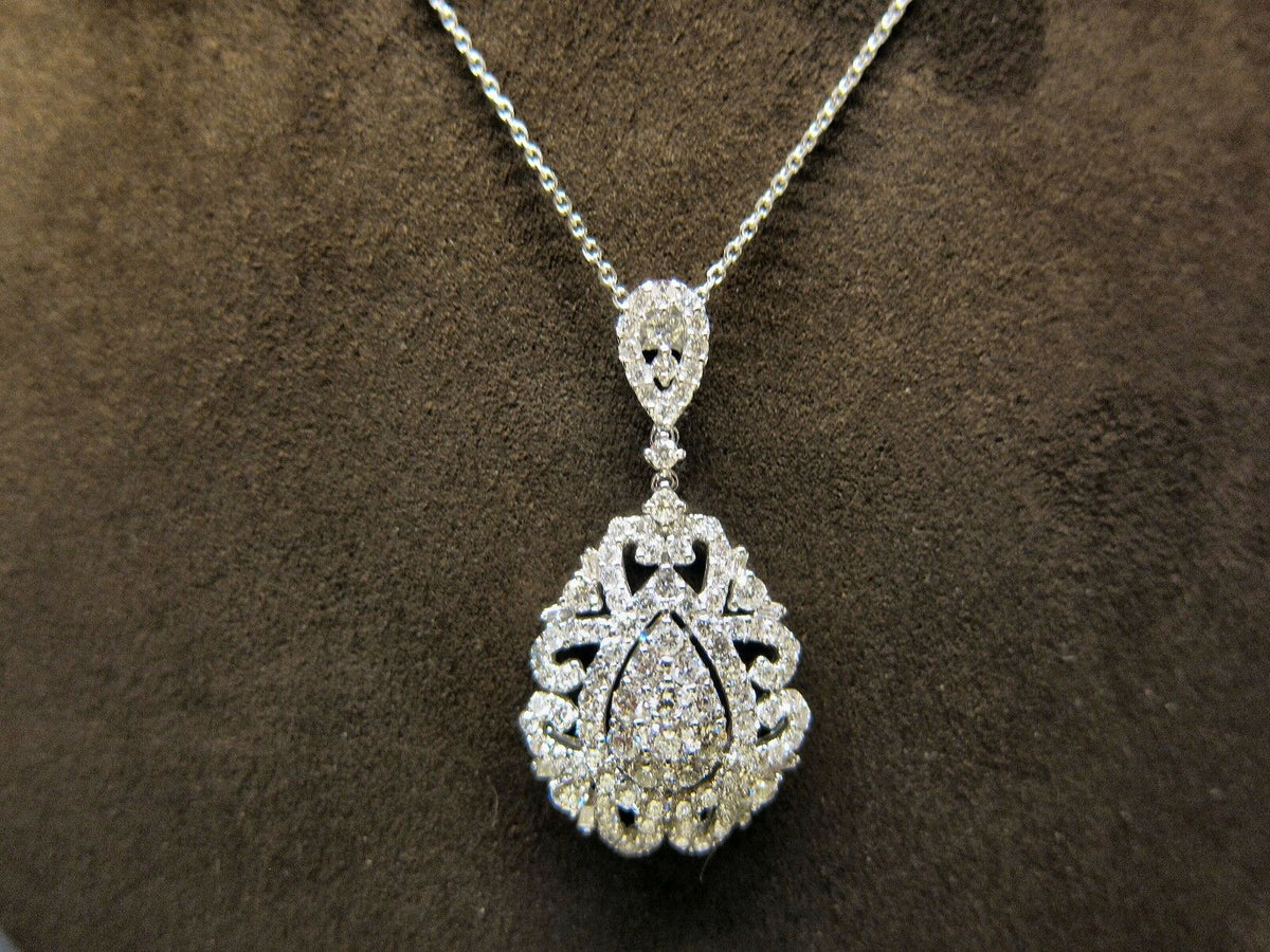 DIAMOND ROUND BRILLIANT SHAPE SET PENDANT INCLUDED 16 INCH CHAIN