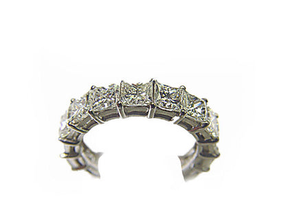 DIAMOND ETERNITY BAND 17 PRINCESS SHAPE DIAMOND ETERNITY BAND
