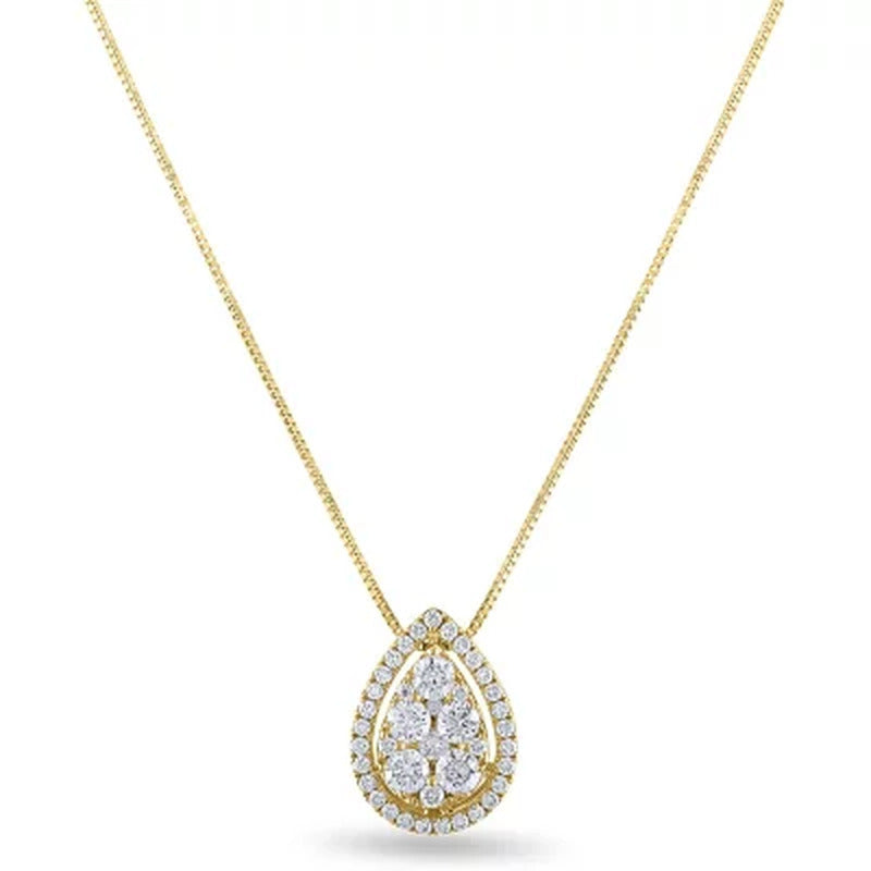 0.45 CT. T.W. Diamond Pendant in 14K Gold