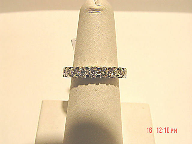 diamond round brilliant shape eternity band small portion for sizeing