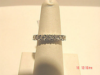 diamond round brilliant shape eternity band small portion for sizeing