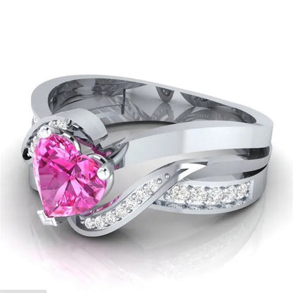 Natural Black Sapphire & Diamond Heart Cut Engagement Wedding 18 K White Gold Fi