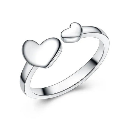 Majesty Diamonds MDS170415 Heart Cocktail Ring in .925 Sterling Silver - Size Ad