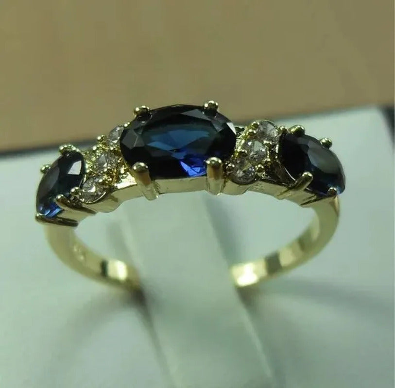 4-Color Natural 2.32CT Sapphire/Ruby/Alexandrite/Emerald Diamond 14K Yellow Gold
