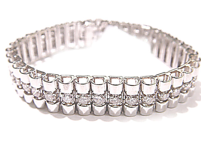 MENS ROUND BRILLIANT SHAPE DIAMOND BRACELET