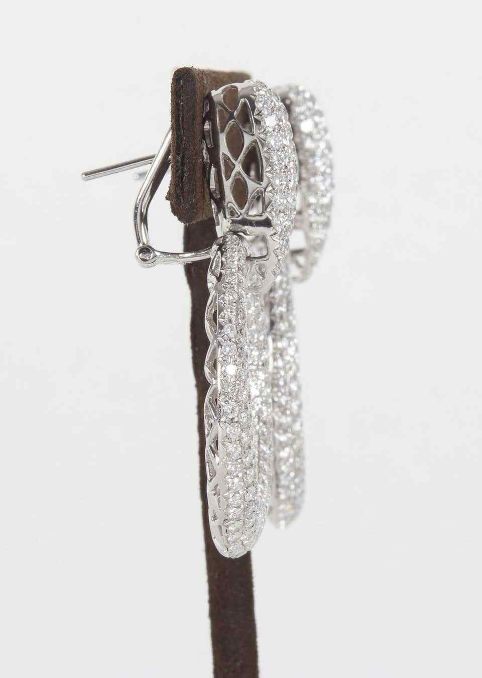 Diamond Gold Door Knocker Earrings