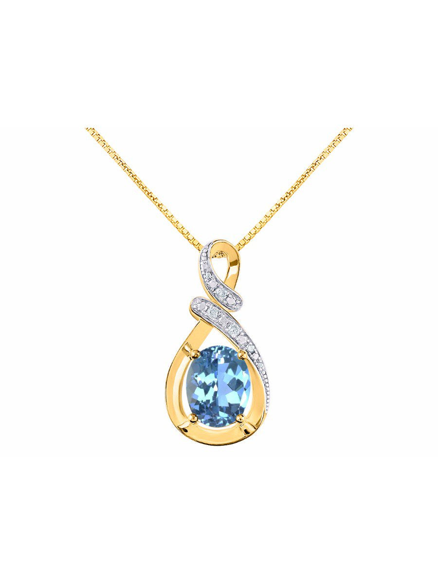 Necklaces for Women Yellow Gold Plated Silver Designer Necklace Gemstone & Genui