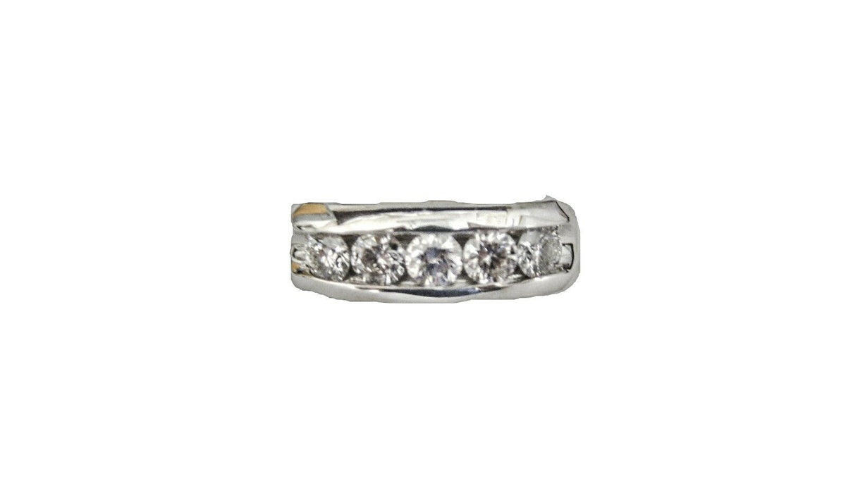 DIAMOND 5 STONE CHANNEL SET MENS BAND DIAMOND RING MEN'S MEN DIAMOND RING BAND