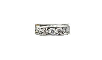 DIAMOND 5 STONE CHANNEL SET MENS BAND DIAMOND RING MEN'S MEN DIAMOND RING BAND