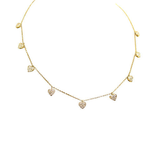 .50 CT DIAMOND HEART NECKLACE | 14 K GOLD
