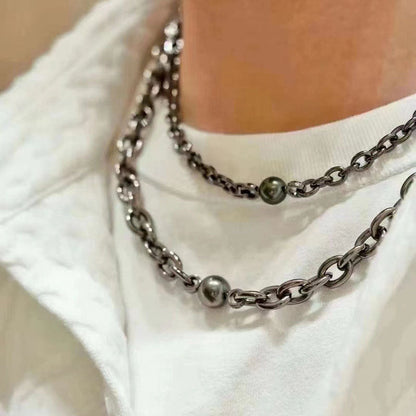 Adjustable Length of Silver Pearl Bracelet