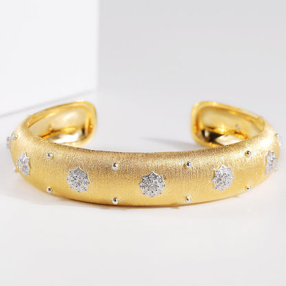 Vintage Style S925 Silver Ring Bracelet
