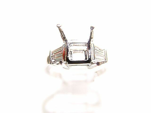 DIAMOND 6 BAGUETTE SHAPE CHANNEL SET SETTING 4 PRONG DIAMOND SETTING DIAMOND