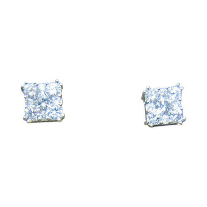 DIAMOND FOUR SMALL STONE FOUR BIG STONE ONE CENTER BIG STONE 9 STONE EACH EARRNG