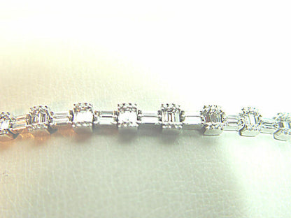 DIAMOND ROUND BR SHAPE 132 STONE BAGUETTE 110 STONE BRACELET