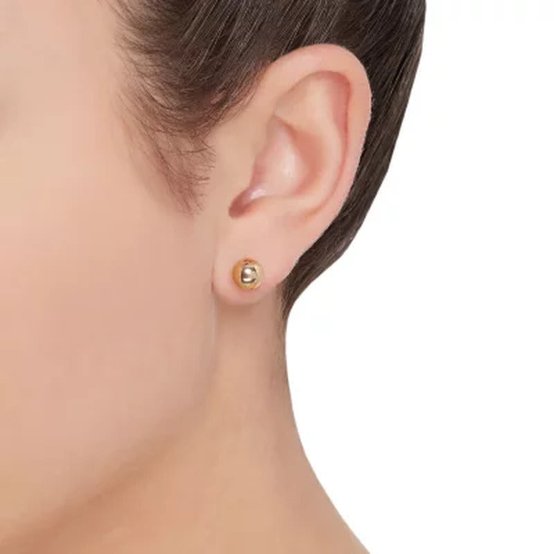 7MM Stud Earring in 14K Rose, Yellow, and White Gold