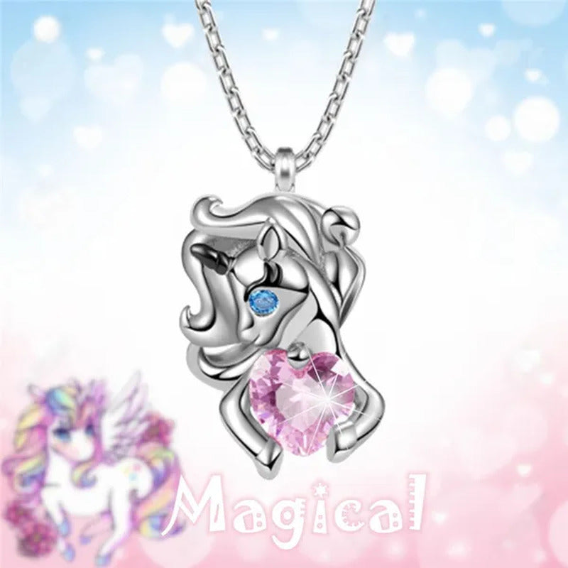 Creative 925 Sterling Silver Cartoon Penguin Heart Shape Crystal Diamond Pendant