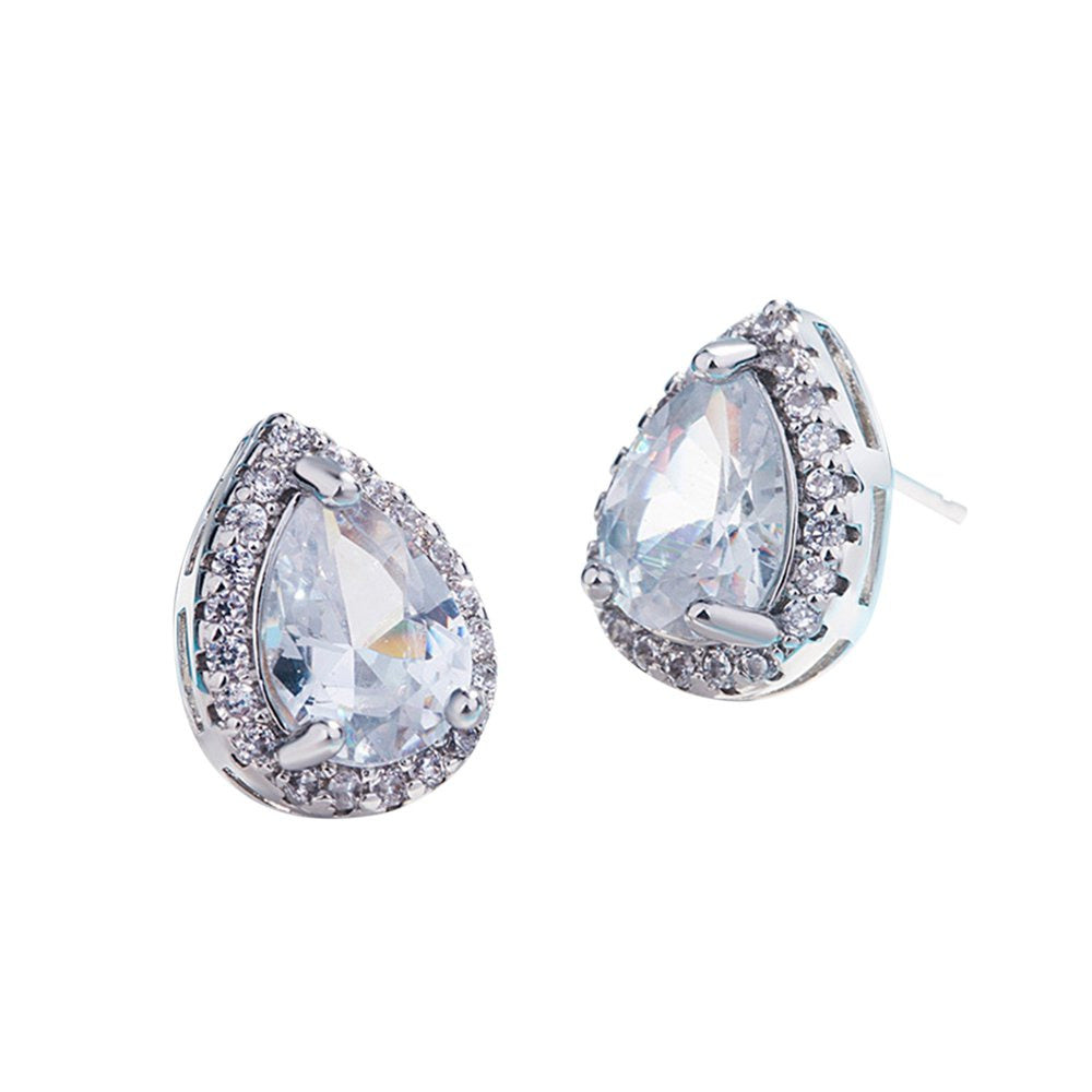 Inlaid Earring Minimalist Jewelry Gift Diamond Metal Ladies Vintage Flash Earrin