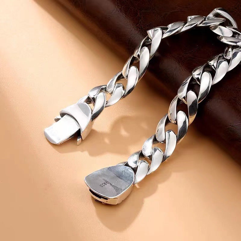 Men'S and Women'S Fashion Sterling Silver Cross Bracelet