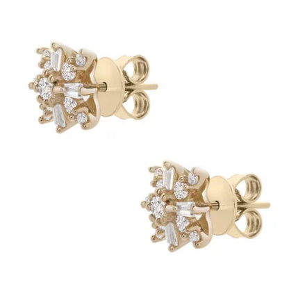 0.25 CT. T.W. Diamond Earrings in 14K Yellow Gold
