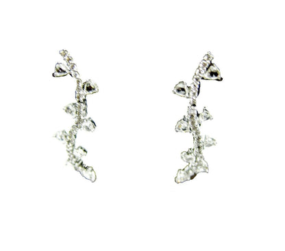 DIAMOND EARRING ROSE SHAPE TRIANGLE ROUNDED PEAR SHAPE