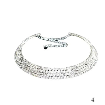 Hot Sale Bling Diamante Choker Prom Bridal Xmas Party Gift