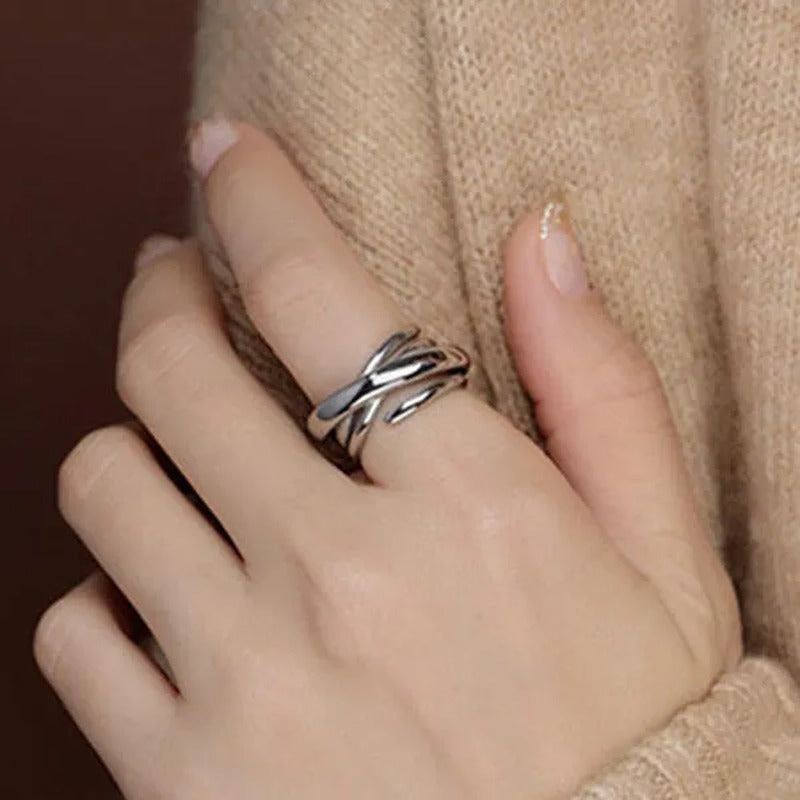 Rings for Women Adjustable Geometric Irregular Rings Exaggerated Novel Jewelry