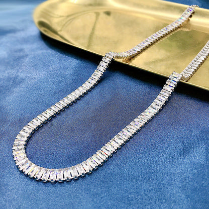 Women'S European and American Luxury Jewelry Full Diamond Necklace
