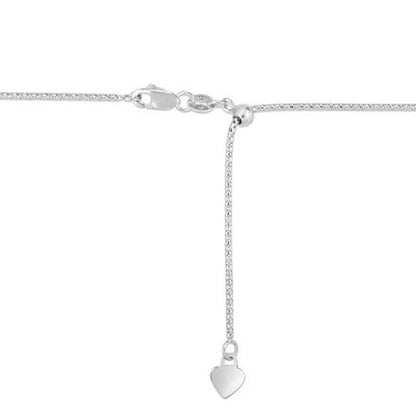 Adjustable Popcorn Chain Necklace, 1.1Mm in 14K Gold
