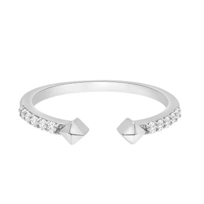 0.10 CT. T.W. Diamond Rhombus Open Ring in 14K Gold (I, I1)