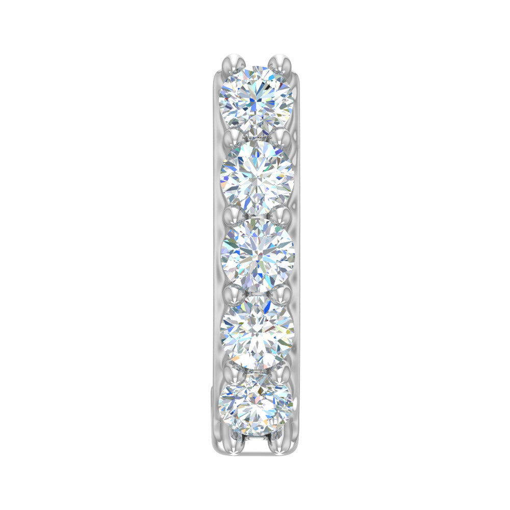 0.14 Carat Diamond Nose Pin in 18K White Gold