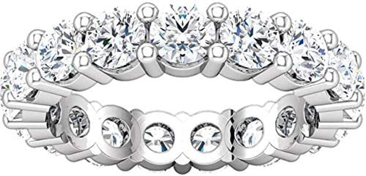 5 Carat (Ctw) 14K White Gold round Diamond Ladies Eternity Wedding Anniversary S