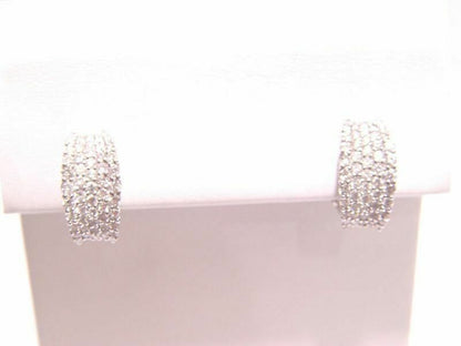 1.54 CT DIAMOND ROUND BRILLIANT SH HUGGY EARRING 18 K