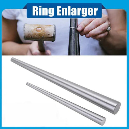 2 Sizes Stainless Steel Ring Enlarger Stick Mandrel Sizer Shaping Forming Tool f
