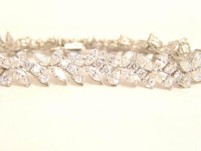 DIAMOND BRACELET MARQUISE PEAR ROUND DIAMOND SHAPE DIAMOND BRACELET