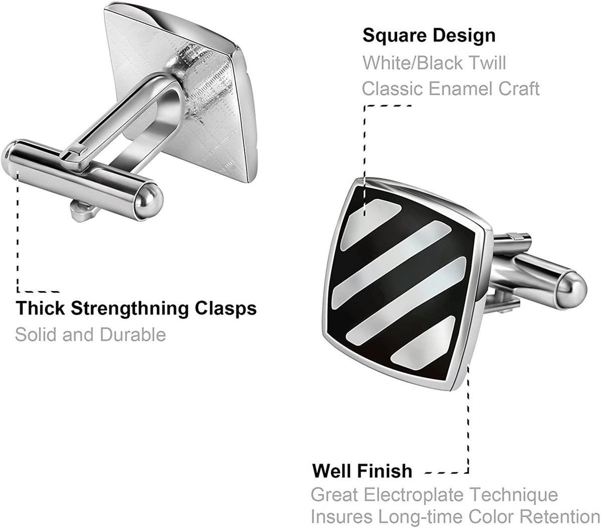 12 Pairs Cufflinks Set Gifts for Men Vintage Wedding Tuxedo Shirt Cuff Links Sil