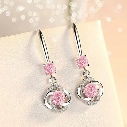 Female Fashion S925 Silver Earrings Ladies Temperament Earrings Water Drop Long
