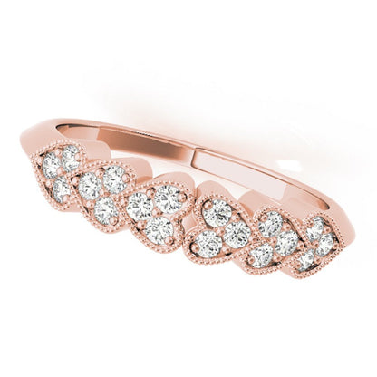 Mauli Jewels Engagement Rings for Women 0.07 Carat Classy Heart Shaped Diamond W