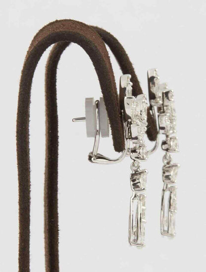 Classic Diamond Drop Gold Earrings