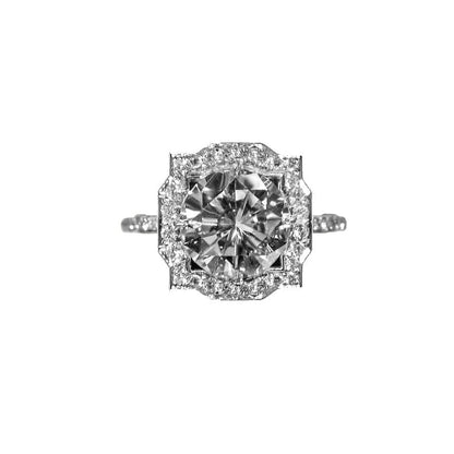 gia certified round brilliant f color grade si1 clarity grade side micro diamond